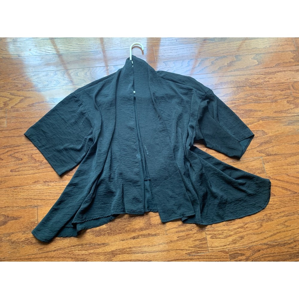 Forever 21 Kimono Jacket Black Size L Women's